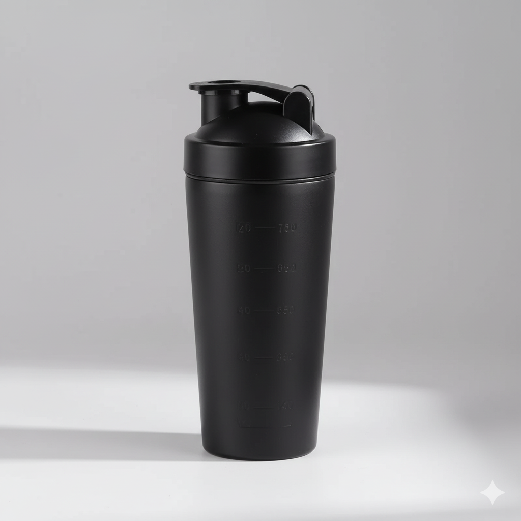 RVS Shakebeker met Mixerbal – 700ml – Lekvrij & BPA-vrij – Proteïne Shaker voor Sport & Fitness